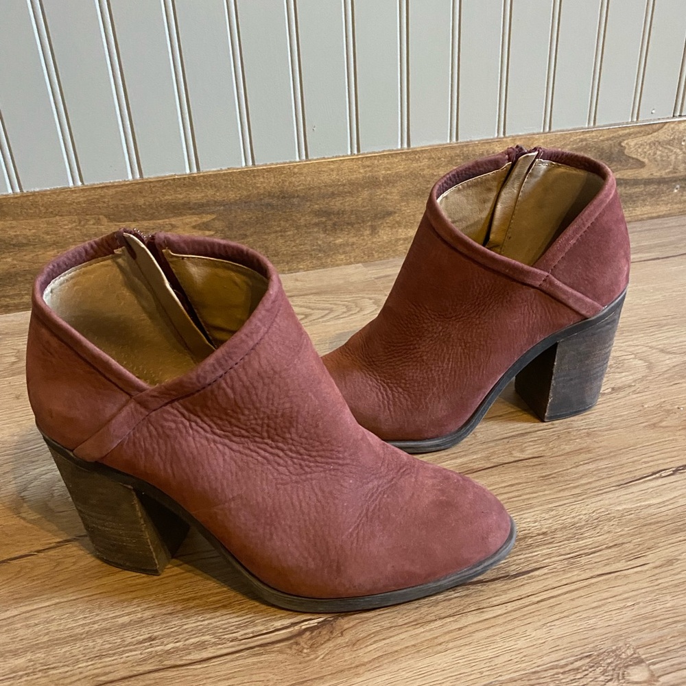 Lucky Brand Maroon Bootie 7.5